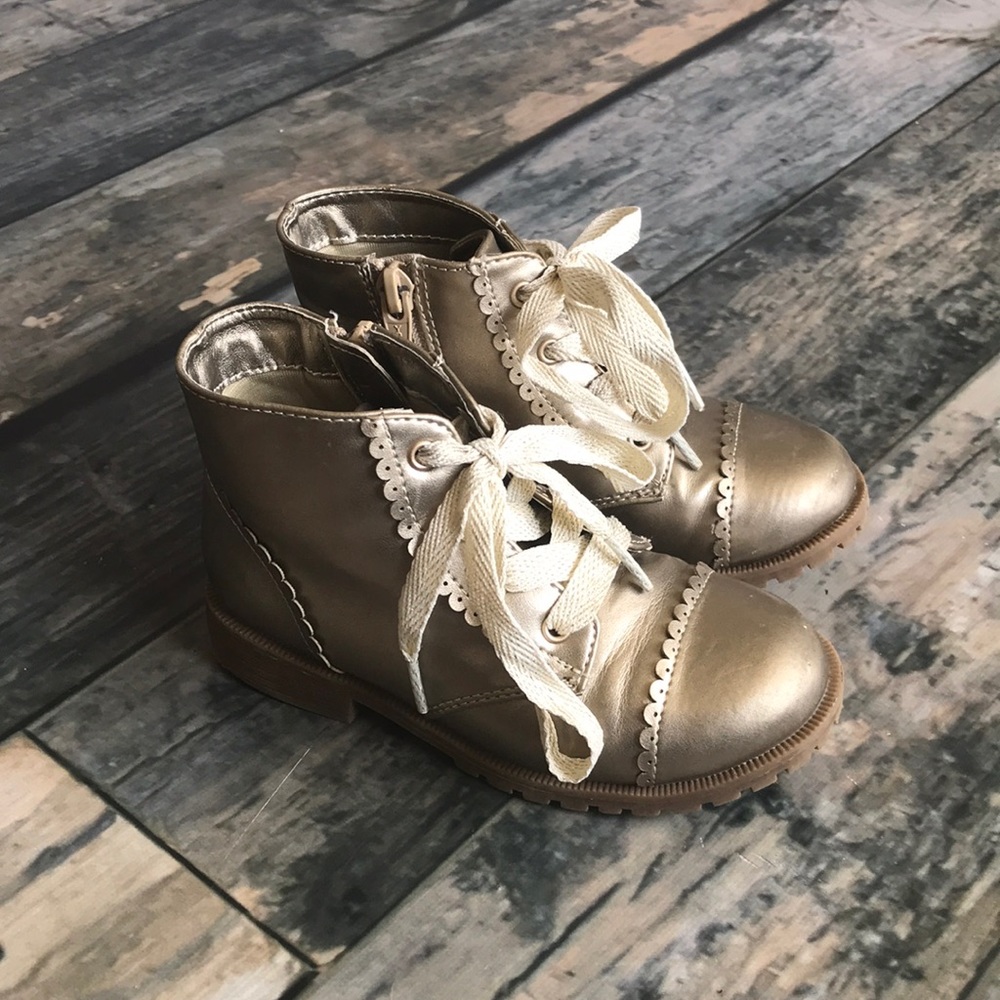 Cat & Jack gold boots